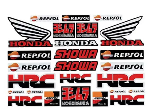Honda hrc aufkleber motorrad - aufkleber,