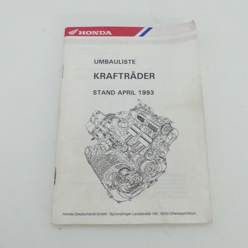 Honda umbauliste krafträder - honda,