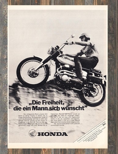 Honda motorräder reklame - motorräder,