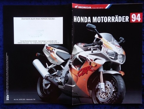 Honda motorräder programm - motorräder,