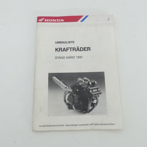 Honda umbauliste krafträder - honda,